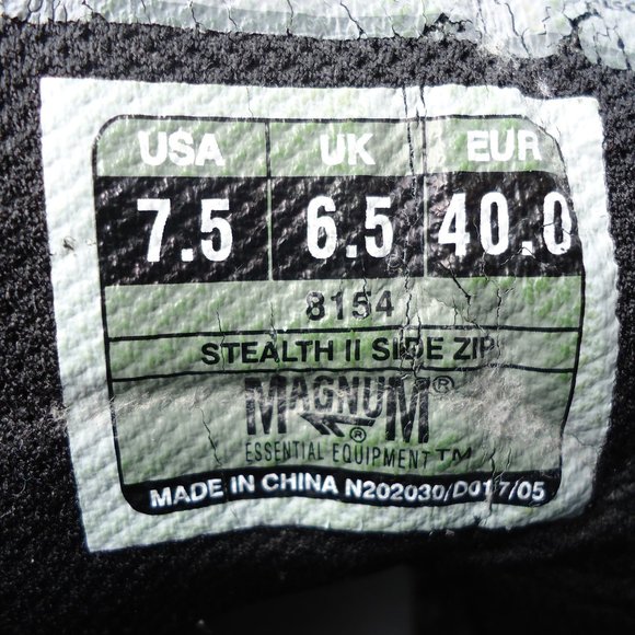 SIZE 7.5. MAGNUM STEALTH II leather  boots. main image 13